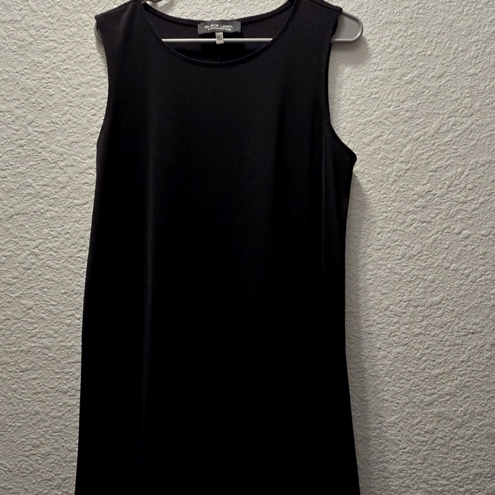 Black Label by Evan picone knee length black dress
